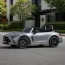 Детский электромобиль Mercedes-AMG GT R Roadster M 6313 (MP4)EBLRS-11 серый, двухместный, 4 мотора по 200W, MP4, Bluetooth, EVA, экокожа, автопокраска