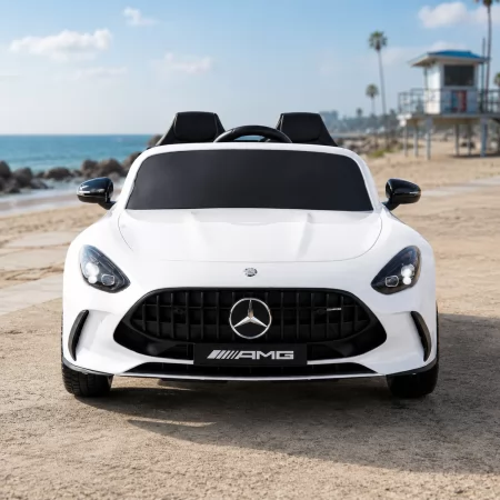 Дитячий електромобіль Mercedes-AMG GT R Roadster M 6313EBLR-1 білий, двомісний, 4 мотори по 200W, EVA, шкіра, MP3, Bluetooth Дитячий електромобіль Mercedes-AMG GT R Roadster M 6313EBLR-1 білий, двомісний, 4 мотори по 200W, EVA, шкіра, MP3, Bluetooth