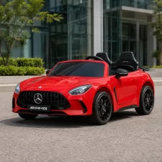 Детский электромобиль Mercedes-AMG GT R Roadster M 6313EBLR-3 красный, двухместный, 4 мотора по 200W, EVA, кожа, MP3, Bluetooth