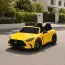 Дитячий електромобіль Mercedes-AMG GT R Roadster M 6313EBLR-6, двомісний, 4 мотори по 200W, EVA, екошкіра, Bluetooth, жовтий