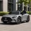 Детский электромобиль Mercedes-AMG GT R Roadster M 6313EBLRS-11 серый двухместный, 4 мотора по 200W, EVA, экокожа, Bluetooth, MP3, автопокраска