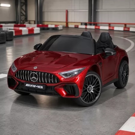 Дитячий електромобіль Mercedes-AMG SL 63 Roadster Bambi M 5098EBLRS-3 двомісний, 4 мотори по 35W, EVA, шкіра, MP3, USB, Bluetooth, автофарбування, червоний Дитячий електромобіль Mercedes-AMG SL 63 Roadster Bambi M 5098EBLRS-3 двомісний, 4 мотори по 35W, EVA, шкіра, MP3, USB, Bluetooth, автофарбування, червоний