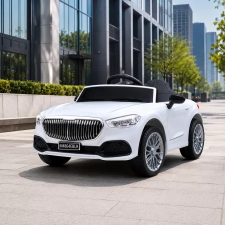 Детский электромобиль Mercedes Bambi M 4864 EBLR-1, белый, 2 мотора по 35W, MP3, USB, EVA, кожаное сиденье Детский электромобиль Mercedes Bambi M 4864 EBLR-1, белый, 2 мотора по 35W, MP3, USB, EVA, кожаное сиденье