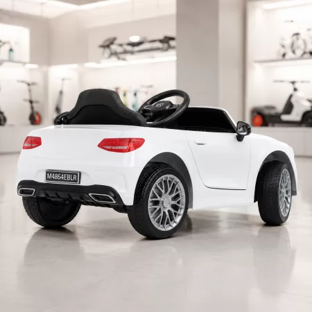 Детский электромобиль Mercedes Bambi M 4864 EBLR-1, белый, 2 мотора по 35W, MP3, USB, EVA, кожаное сиденье Детский электромобиль Mercedes Bambi M 4864 EBLR-1, белый, 2 мотора по 35W, MP3, USB, EVA, кожаное сиденье