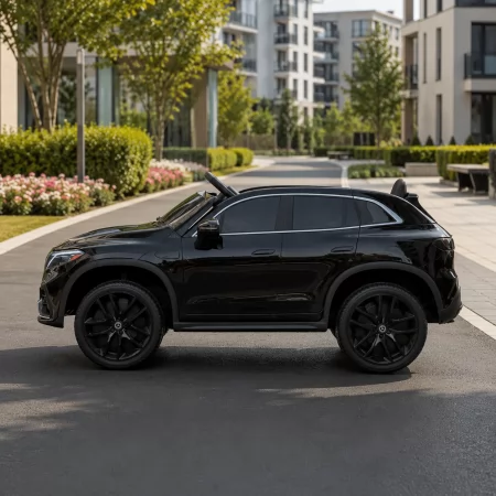 Детский электромобиль Mercedes-Benz EQS 580 4MATIC SUV M 6161EBLR-2 черный, 2 мотора по 45W, EVA, экокожа, MP3, USB, Bluetooth
