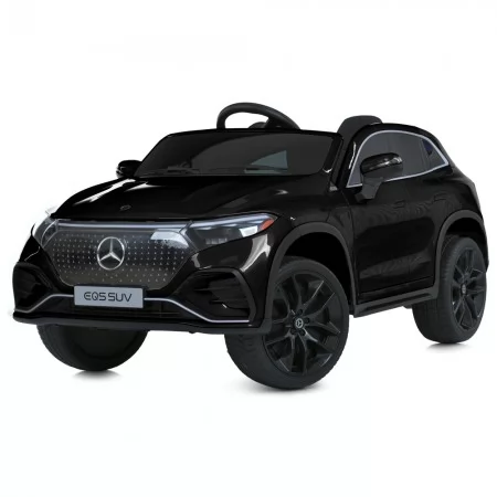 Детский электромобиль Mercedes-Benz EQS 580 4MATIC SUV M 6161EBLR-2 черный, 2 мотора по 45W, EVA, экокожа, MP3, USB, Bluetooth