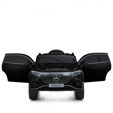 Детский электромобиль Mercedes-Benz EQS 580 4MATIC SUV M 6161EBLR-2 черный, 2 мотора по 45W, EVA, экокожа, MP3, USB, Bluetooth