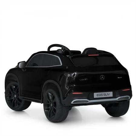 Детский электромобиль Mercedes-Benz EQS 580 4MATIC SUV M 6161EBLR-2 черный, 2 мотора по 45W, EVA, экокожа, MP3, USB, Bluetooth