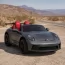 Детский электромобиль Porsche 911 GT3 RS M 6111(MP4)EBLRS-11 серый, двухместный, 2 мотора по 320W, MP4, Bluetooth, EVA, кожа, автопокраска