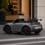 Детский электромобиль Porsche 911 GT3 RS M 6111(MP4)EBLRS-11 серый, двухместный, 2 мотора по 320W, MP4, Bluetooth, EVA, кожа, автопокраска
