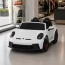 Детский электромобиль Porsche 911 GT3 RS M 6111EBLR-1 двухместный, 2 мотора по 320W, EVA, кожа, MP3, Bluetooth, белый