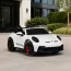 Детский электромобиль Porsche 911 GT3 RS M 6111EBLR-1 двухместный, 2 мотора по 320W, EVA, кожа, MP3, Bluetooth, белый