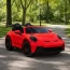 Детский электромобиль Porsche 911 GT3 RS M 6111EBLR-3 красный двухместный, 2 мотора по 320W, EVA, кожа, MP3, Bluetooth