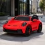 Детский электромобиль Porsche 911 GT3 RS M 6111EBLR-3 красный двухместный, 2 мотора по 320W, EVA, кожа, MP3, Bluetooth