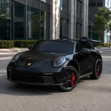 Детский электромобиль Porsche 911 GT3 RS M 6111EBLR-6 желтый, двухместный, 2 мотора по 320W, EVA, кожа, Bluetooth, MP3