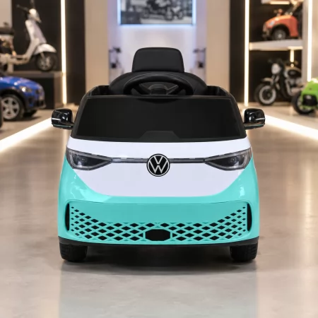 Детский электромобиль Volkswagen ID Buzz M 6281EBLR-15, 2 мотора по 35W, EVA, экокожа, Bluetooth, MP3, USB, бирюзовый Детский электромобиль Volkswagen ID Buzz M 6281EBLR-15, 2 мотора по 35W, EVA, экокожа, Bluetooth, MP3, USB, бирюзовый