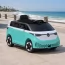 Детский электромобиль Volkswagen ID Buzz M 6281EBLR-15, 2 мотора по 35W, EVA, экокожа, Bluetooth, MP3, USB, бирюзовый