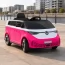Дитячий електромобіль Volkswagen ID Buzz M 6281EBLR-8, 2 мотори по 35W, EVA, екошкіра, Bluetooth, MP3, USB, рожевий Дитячий електромобіль Volkswagen ID Buzz M 6281EBLR-8, 2 мотори по 35W, EVA, екошкіра, Bluetooth, MP3, USB, рожевий