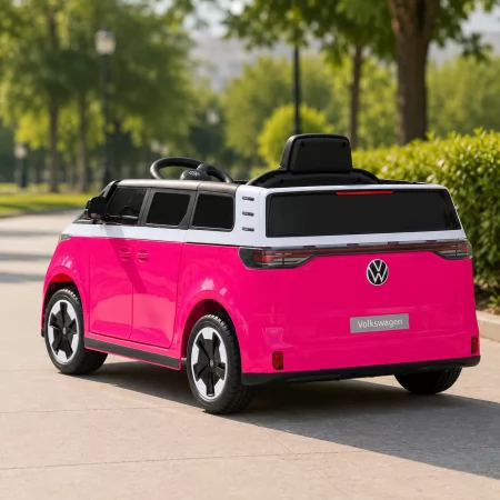 Дитячий електромобіль Volkswagen ID Buzz M 6281EBLR-8, 2 мотори по 35W, EVA, екошкіра, Bluetooth, MP3, USB, рожевий Дитячий електромобіль Volkswagen ID Buzz M 6281EBLR-8, 2 мотори по 35W, EVA, екошкіра, Bluetooth, MP3, USB, рожевий