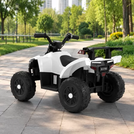 Детский квадроцикл M 6378EL-1 белый, 2 мотора по 25W, EVA, кожа, Bluetooth, свет, музыка Детский квадроцикл M 6378EL-1 белый, 2 мотора по 25W, EVA, кожа, Bluetooth, свет, музыка
