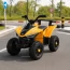 Дитячий квадроцикл M 6378EL-7 помаранчевий, 2 мотори по 25W, EVA, шкіра, Bluetooth, світло, музика