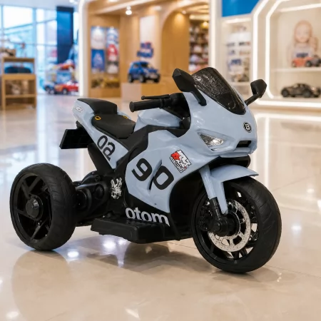 Дитячий мотоцикл Aprilia RS 660 RSV4 M 6265EL-11 сірий, 2 мотори по 35W, EVA, шкіра, Bluetooth, USB, TF