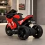 Детский мотоцикл Aprilia RS 660 RSV4 M 6265EL-3 красный, 2 мотора по 35W, EVA, кожа, Bluetooth, USB, TF