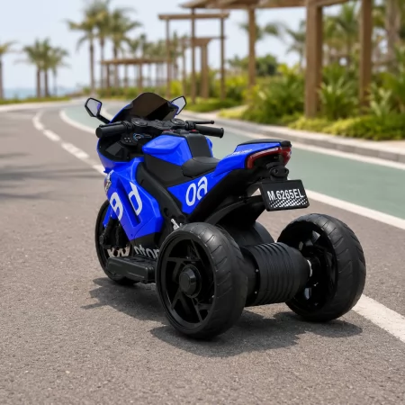 Детский мотоцикл Aprilia RS 660 RSV4 M 6265EL-4 синий, 2 мотора по 35W, EVA, кожа, Bluetooth, USB, TF
