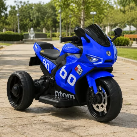 Детский мотоцикл Aprilia RS 660 RSV4 M 6265EL-4 синий, 2 мотора по 35W, EVA, кожа, Bluetooth, USB, TF