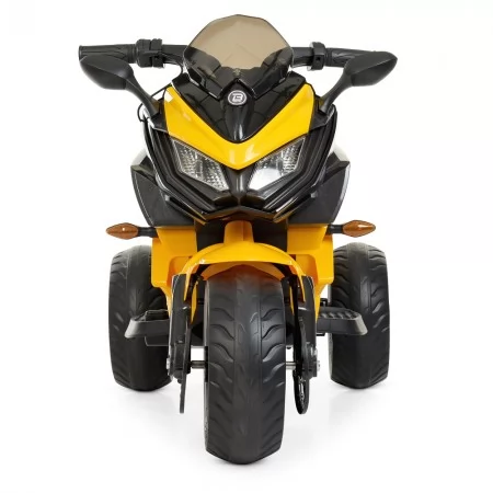 Детский мотоцикл BMW K1300S Bambi M 4274EL-6, желтый, 2 мотора по 35W, EVA, кожа, MP3, USB, TF