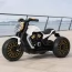 Дитячий мотоцикл Bambi M 5048EL-1 Harley-Davidson V-Rod білий, 2 мотори по 25W, EVA, шкіра, MP3, USB, Bluetooth