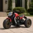 Детский мотоцикл Bambi M 5048EL-3 Harley-Davidson V-Rod красный, 2 мотора по 25W, EVA, кожа, MP3, USB, Bluetooth