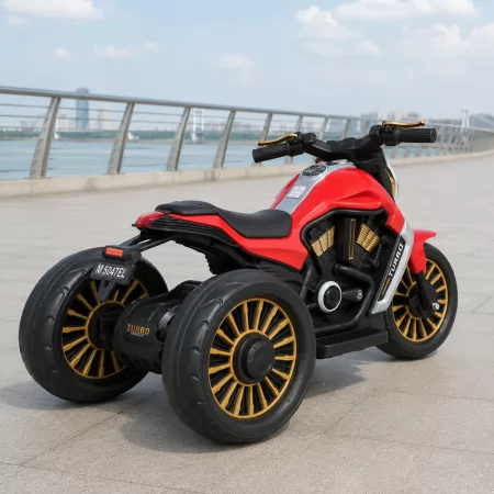 Детский мотоцикл Bambi M 5048EL-3 Harley-Davidson V-Rod красный, 2 мотора по 25W, EVA, кожа, MP3, USB, Bluetooth