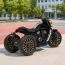 Детский мотоцикл Bambi M 5048ELR-2 Harley-Davidson V-Rod черный, с пультом управления, 2 мотора по 25W, EVA, кожа, MP3, USB, Bluetooth