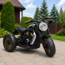 Детский мотоцикл Bambi M 5048ELR-2 Harley-Davidson V-Rod черный, с пультом управления, 2 мотора по 25W, EVA, кожа, MP3, USB, Bluetooth