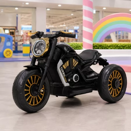Детский мотоцикл Bambi M 5048ELR-2 Harley-Davidson V-Rod черный, с пультом управления, 2 мотора по 25W, EVA, кожа, MP3, USB, Bluetooth