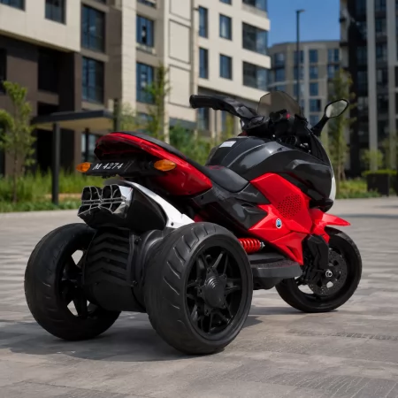 Детский мотоцикл BMW K1300S Bambi M 4274EL-3, красный, 2 мотора по 35W, EVA, кожа, MP3, USB, TF Детский мотоцикл BMW K1300S Bambi M 4274EL-3, красный, 2 мотора по 35W, EVA, кожа, MP3, USB, TF