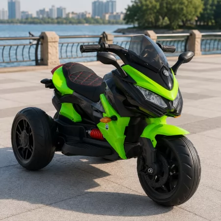 Дитячий мотоцикл BMW K1300S Bambi M 4274EL-5, зелений, 2 мотори по 35W, EVA, екошкіра, MP3, USB, TF Дитячий мотоцикл BMW K1300S Bambi M 4274EL-5, зелений, 2 мотори по 35W, EVA, екошкіра, MP3, USB, TF