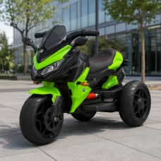 Дитячий мотоцикл BMW K1300S Bambi M 4274EL-5, зелений, 2 мотори по 35W, EVA, екошкіра, MP3, USB, TF