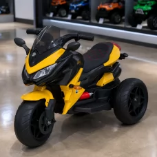 Детский мотоцикл BMW K1300S Bambi M 4274EL-6, желтый, 2 мотора по 35W, EVA, кожа, MP3, USB, TF Детский мотоцикл BMW K1300S Bambi M 4274EL-6, желтый, 2 мотора по 35W, EVA, кожа, MP3, USB, TF