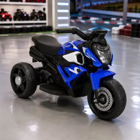 Дитячий мотоцикл BMW S1000R M 6262EL-4, 2 мотори по 25W, EVA, шкіра, Bluetooth, USB, TF, синій Дитячий мотоцикл BMW S1000R M 6262EL-4, 2 мотори по 25W, EVA, шкіра, Bluetooth, USB, TF, синій