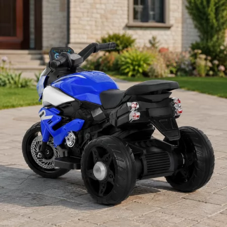 Дитячий мотоцикл BMW S1000R M 6262EL-4, 2 мотори по 25W, EVA, шкіра, Bluetooth, USB, TF, синій Дитячий мотоцикл BMW S1000R M 6262EL-4, 2 мотори по 25W, EVA, шкіра, Bluetooth, USB, TF, синій
