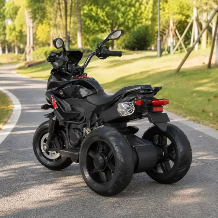 Детский мотоцикл BMW S1000XR Bambi M 5037 EL-2 черный, 2 мотора по 45W, EVA, кожа, MP3, USB, Bluetooth