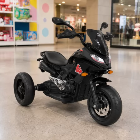 Детский мотоцикл BMW S1000XR Bambi M 5037 EL-2 черный, 2 мотора по 45W, EVA, кожа, MP3, USB, Bluetooth