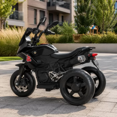 Детский мотоцикл BMW S1000XR Bambi M 5037 EL-2 черный, 2 мотора по 45W, EVA, кожа, MP3, USB, Bluetooth