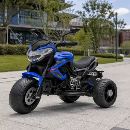 Детский электромотоцикл Ducati Diavel Bambi синий с MP3