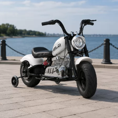 Дитячий мотоцикл Harley-Davidson Fat Boy M 6016AL-1, 1 мотор 350W, Bluetooth, USB, TF, екошкіра, надувні гумові колеса, білий Дитячий мотоцикл Harley-Davidson Fat Boy M 6016AL-1, 1 мотор 350W, Bluetooth, USB, TF, екошкіра, надувні гумові колеса, білий