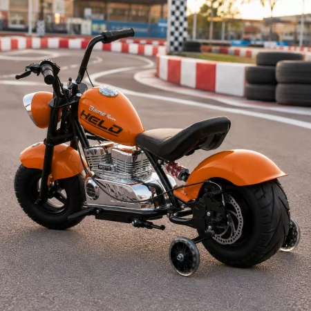 Детский мотоцикл Harley-Davidson Fat Boy M 6016AL-7, 1 мотор 350W, Bluetooth, USB, TF, экокожа, надувные резиновые колеса, оранжевый Детский мотоцикл Harley-Davidson Fat Boy M 6016AL-7, 1 мотор 350W, Bluetooth, USB, TF, экокожа, надувные резиновые колеса, оранжевый