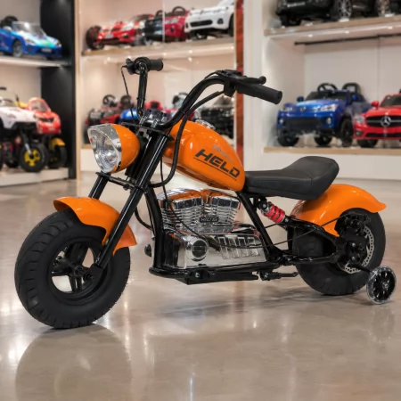 Детский мотоцикл Harley-Davidson Fat Boy M 6016AL-7, 1 мотор 350W, Bluetooth, USB, TF, экокожа, надувные резиновые колеса, оранжевый Детский мотоцикл Harley-Davidson Fat Boy M 6016AL-7, 1 мотор 350W, Bluetooth, USB, TF, экокожа, надувные резиновые колеса, оранжевый