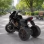 Дитячий мотоцикл Kawasaki Ninja Bambi M 5050 EL-2 чорний, 2 мотори по 25W, EVA, шкіра, MP3, USB, світло та музика